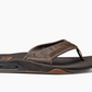 Leather Fanning Flip Flops